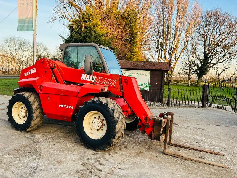 MANITOU 524 4WD TELEHANDLER *AG-SPEC* C/W PICK UP HITCH 