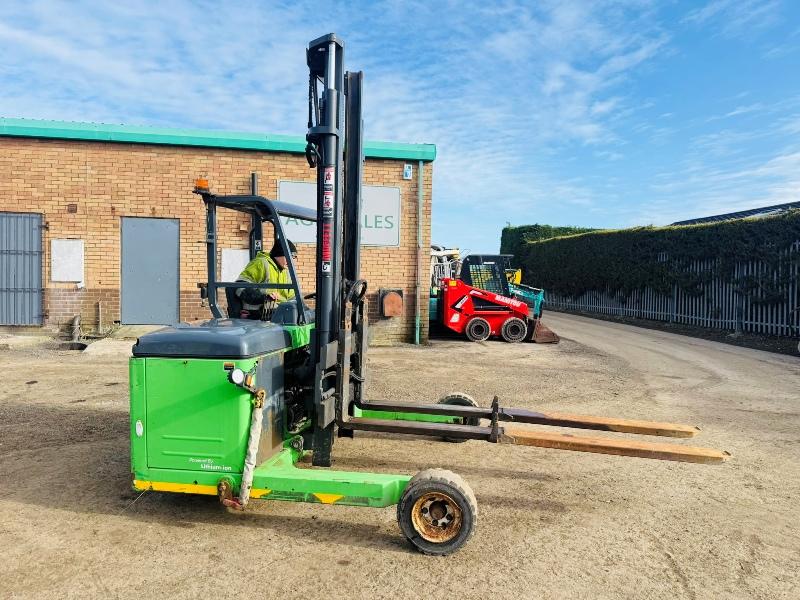 MOFFETT E4 20.1 2 TONNE ELECTRIC FORKLIFT*YEAR 2016*VIDEO*