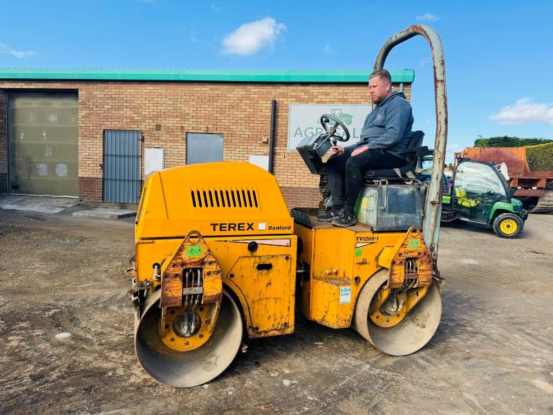 TEREX BENFORD TV1200D DOUBLE DRUM ROLLER*C/W VIBRATE*VIDEO*