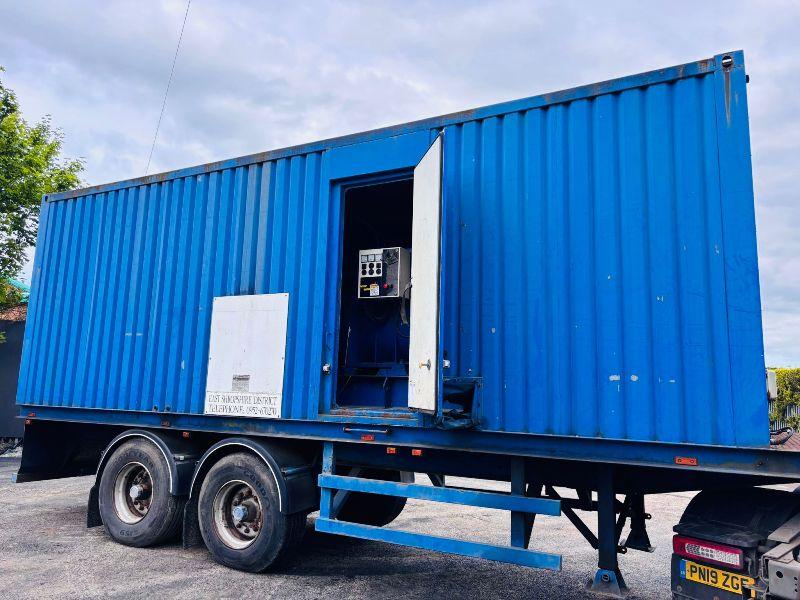 TWIN AXLE CONTAINERISED FG WILSON GENERATOR PERKINS V12 ENGINE 760KVA*VIDS*