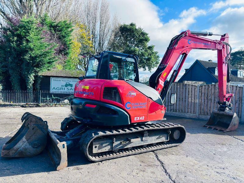 KUBOTA KX080-4A2 EXCAVATOR *YEAR 2020, 3137 READING* C/W 3 X BUCKETS *VIDEO*