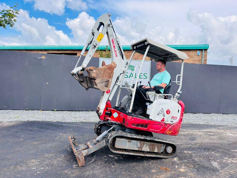 TAKEUCHI TB216 MINI EXCAVATOR*YEAR 2019*C/W 3 BUCKETS/RIPPER*VIDEO*