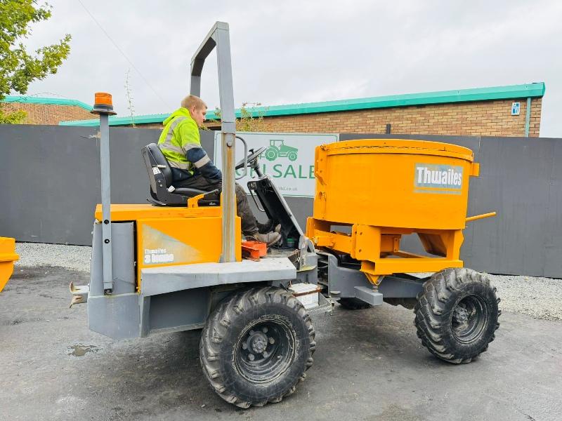 THWAITES MACH070 SITE DUMPER*C/W PAN MIXER AND SKIP*VIDEO*