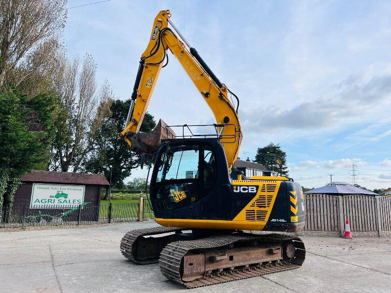 JCB JS145 TRACKED EXCAVATOR *YEAR 2012* C/W QUICK HITCH & BUCKET *VIDEO*