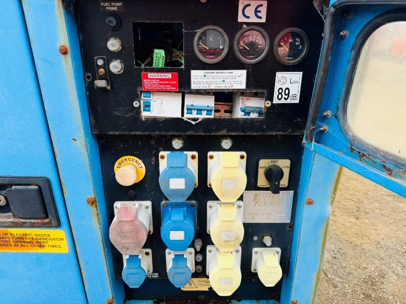 STEPHILL 25KVA STATIONARY GENERATOR*C/W KUBOTA ENGINE*YEAR 2012*VIDEO*