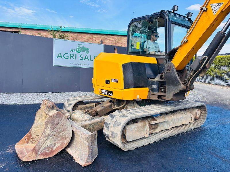 JCB 85Z-2 TRACKED EXCAVATOR*YEAR 2020*C/W 2 BUCKETS*VIDEO*