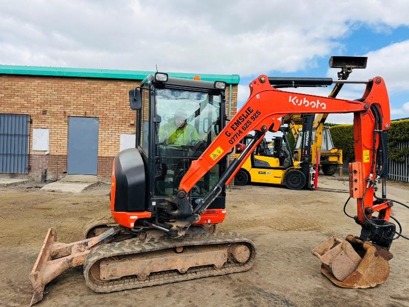 KUBOTA KX030-4 EXCAVATOR*C/W TILT BUCKET*2296 HOURS*YEAR 2019*VIDEO*