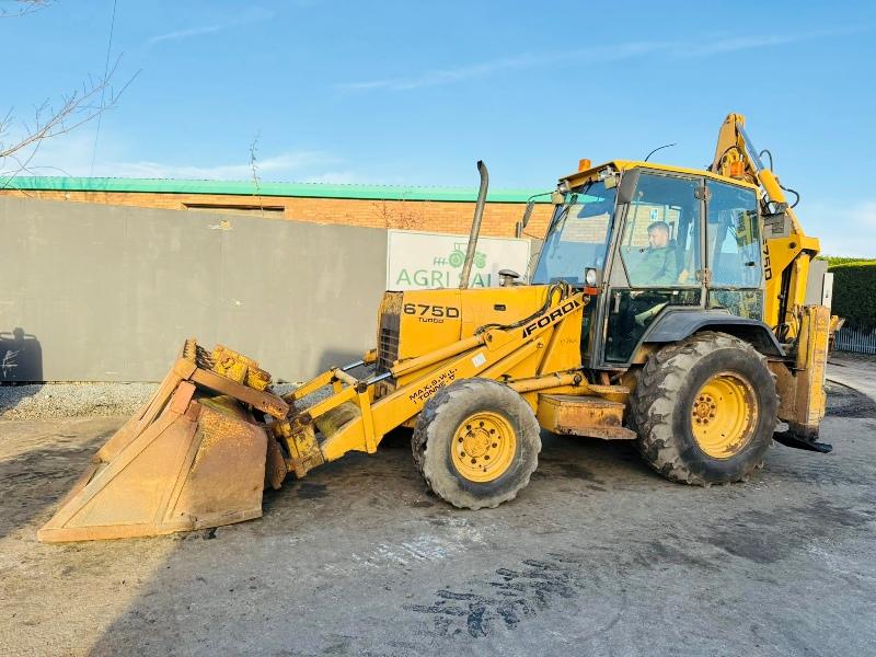 FORD 675D TURBO BACKHOE LOADER*C/W BUCKET AND BAIL SPIKE*VIDEO*
