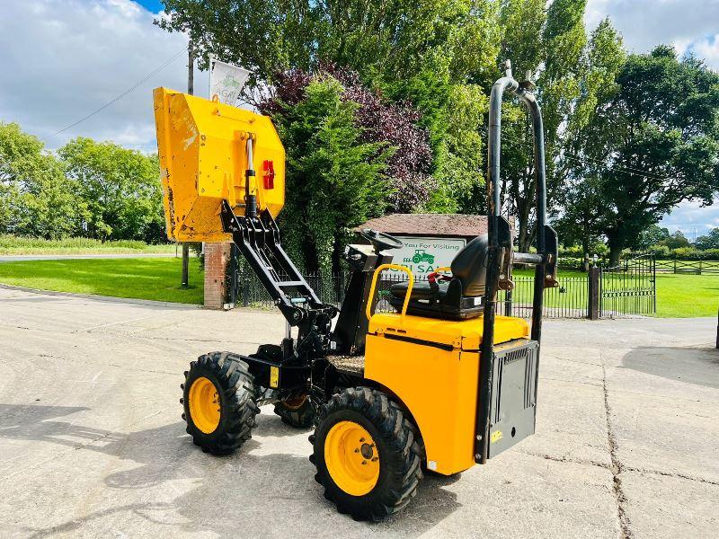JCB 1THT 1 TON HIGH TIP DUMPER *YEAR 2016, 1147 HOURS* C/W ROLE BAR*VIDEO*