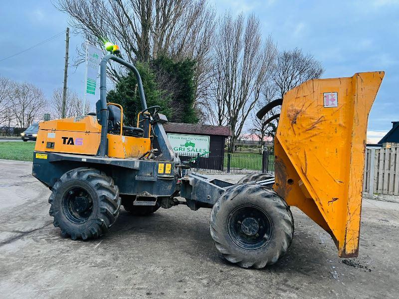 TEREX TA6 4WD DUMPER * YEAR 2015 * C/W ROLE BAR *VIDEO*