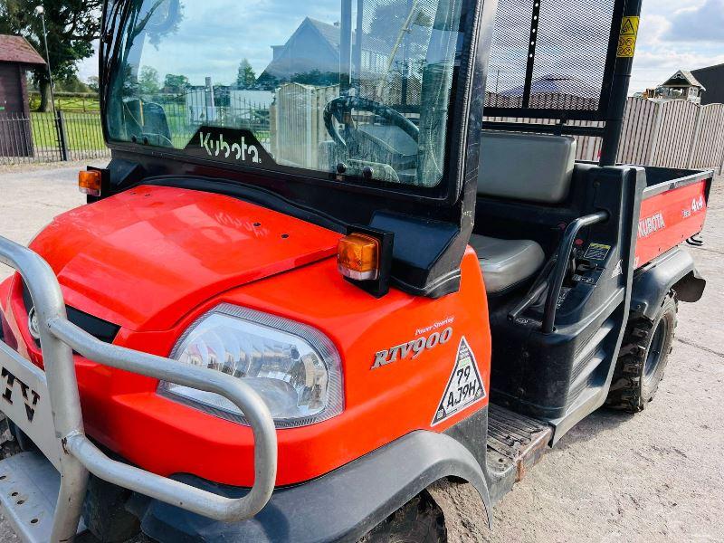 KUBOTA RTV900 4WD UTV *ROAD REGISTERED, YEAR 2011* C/W POWER STEERING *VIDEO*