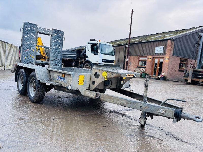 INDESPENSION TWIN AXLE PLANT TRAILER C/W LOADING RAMP 