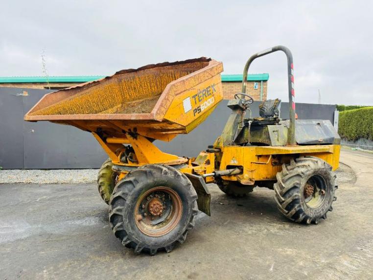 TEREX PS6000 SWIVLE TIP DUMPER*ENGINE STARTS NO DRIVE*VIDEO*