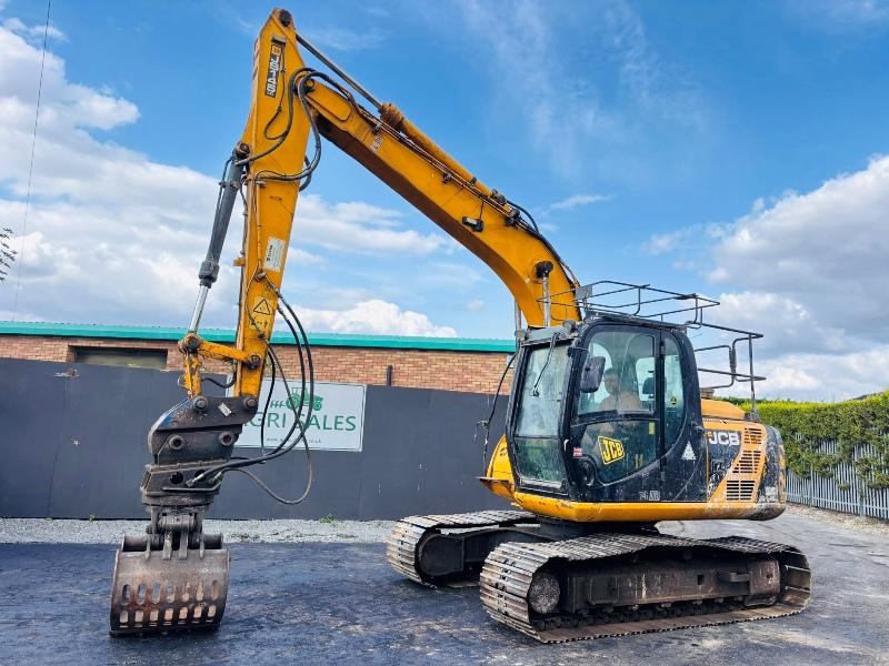 JCB JS 145LC EXCAVATOR*C/W SELECTOR GRAB*YEAR 2014*VIDEO*