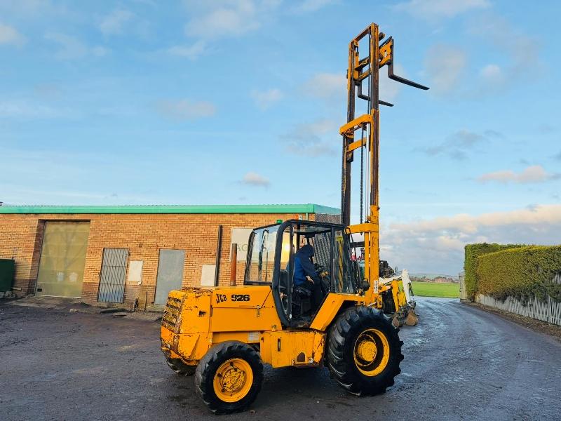 JCB 926 ROUGH TERRAIN 4WD FORKLIFT*C/W PALLET TINES*VIDEO*