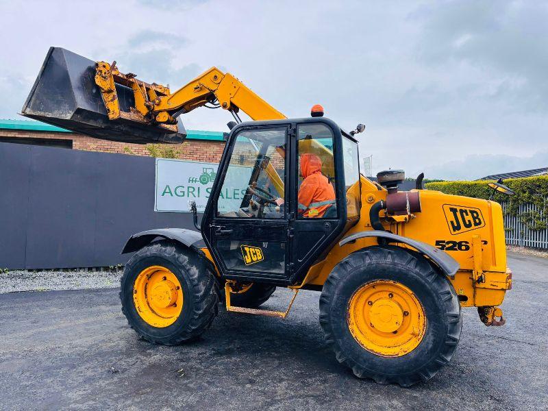 JCB 526S TURBO TELEHANDLER *C/W BUCKET*VIDEO*