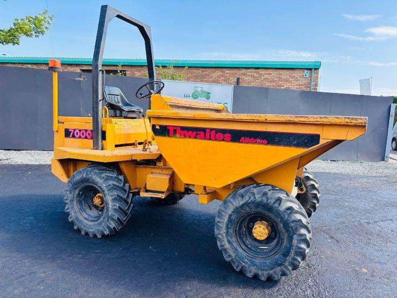 THWAITES 7000 3 TONNE STRAIGHT TIP DUMPER*VIDEO* 