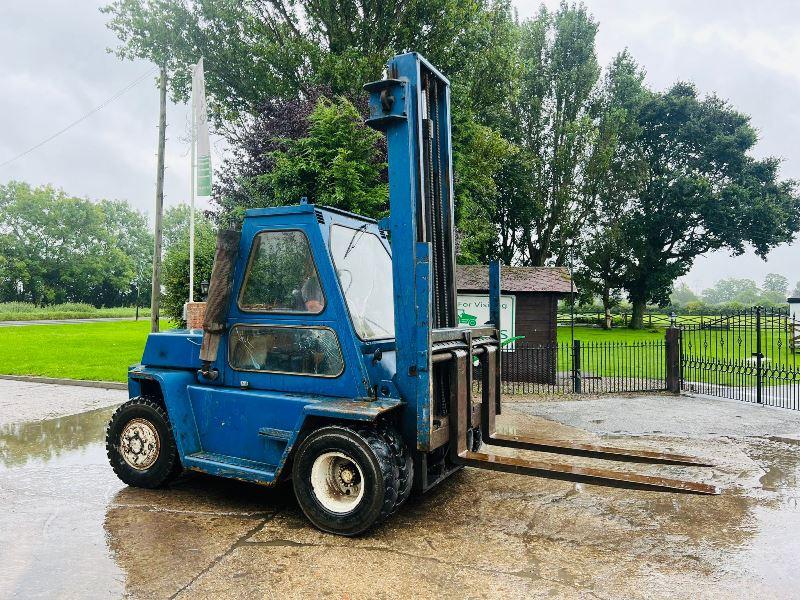 CATERPILLAR V140 DIESEL FORKLIFT C/W 2 STAGE MAST *VIDEO*