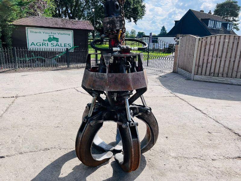 HYDRAULIC 5 TINE ROTATING SCRAP GRAB TO SUIT SCRAP HANDLER 