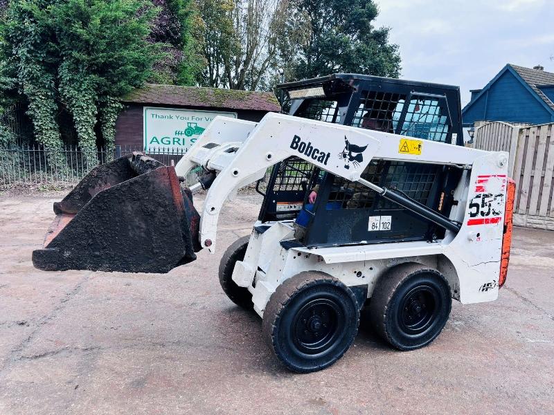  BOBCAT 553 SKIDSTEER *ONLY 1063 HOURS* C/W BUCKET *VIDEO*