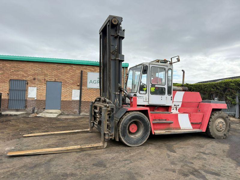 KALMAR DC16-1200 FORKLIFT*C/W FORK POSITIONER*VIDEO*
