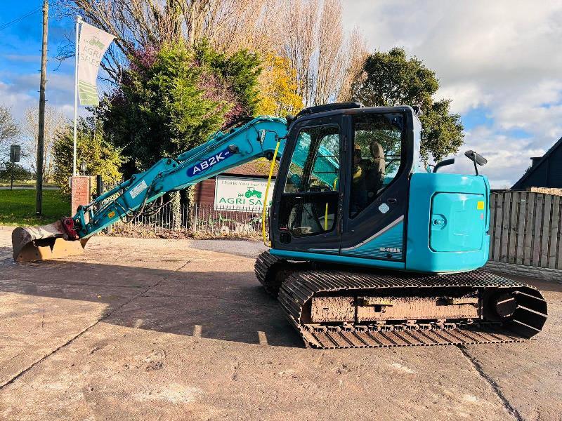 KOBELCO SK75SR-3E EXCAVATOR *YEAR 2015, 5578 HOURS* C/W BOGG MASTER TRACKS *VIDEO*