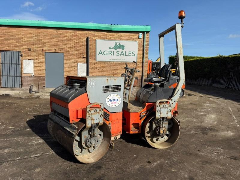 HAMM HD12 DOUBLE DRUM ROLLER *2264 HOURS*C/W ROLL BAR*VIDEO*