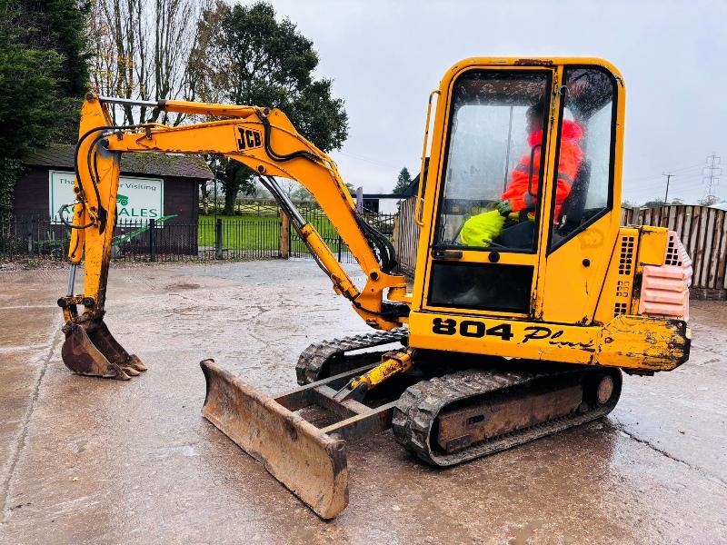 JCB 804 PLUS TRACKED EXCAVATOR *3619 HOURS* C/W RUBBER TRACKS *VIDEO*