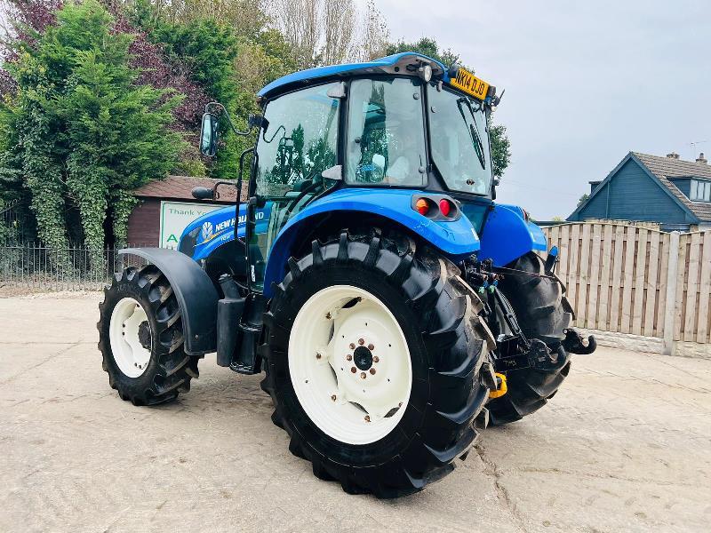 NEW HOLLAND T4-95 4WD TRACTOR *YEAR 2014, 4860 HOURS* C/W BRAND NEW TYRES *VIDEO*