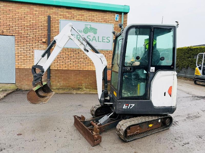 BOBCAT E17 EXCAVATOR*1503 HOURS*YEAR 2019*C/W BUCKET*VIDEO*