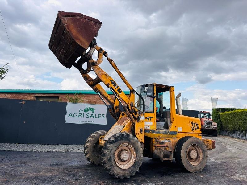 JCB 411 B LOADING SHOVEL*C/W BUCKET*VIDEO*