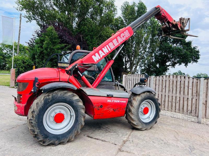 MANITOU MLT526T 4WD TELEHANDLER C/W PALLET TINES *VIDEO*