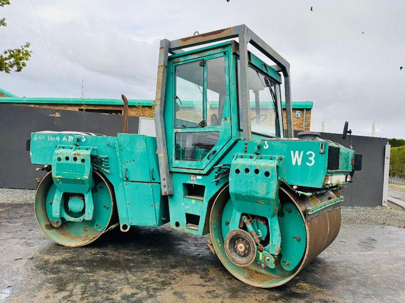 BOMAG BW164AD DOUBLE DRUM ROLLER*C/W TARMAC CUTTER*VIDEO*
