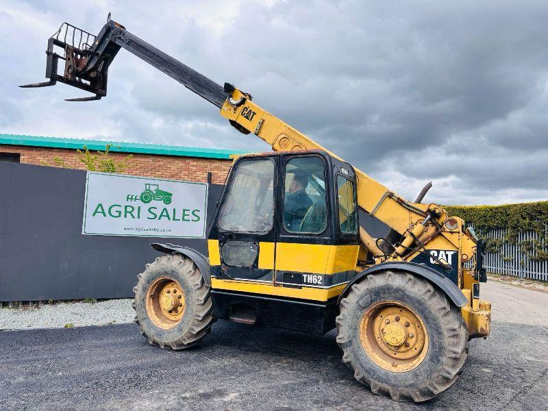 CAT TH62 TELEHANDLER *C/W PALLET TINES* READING 6603 HOURS*VIDEO*