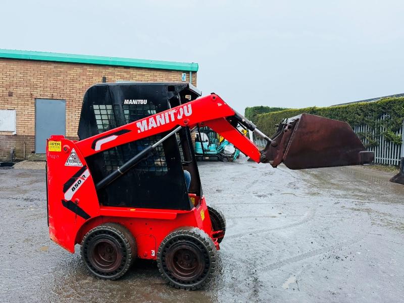 MANITOU 850R SKIDSTEER*C/W BUCKET*ONLY 640 HOURS*YEAR 2022*VIDEO*
