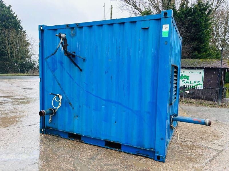 10FT X 8FT CINTAINERISED 4 INCH WATER PUMP C/W PERKINS ENGINE *VIDEO*