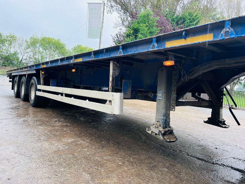 SDC 45 FOOT TRI-AXLE CONSTRUCTION SPEC FLAT BED TRAILER *IN TEST* VIDEO *
