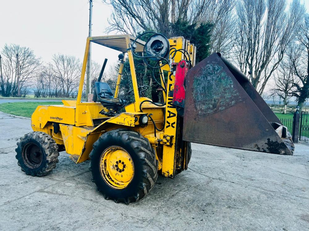 COVENTRY CLIMAX ROUGH TERRIAN DIESEL FORK LIFT C/W PALLET TINES 