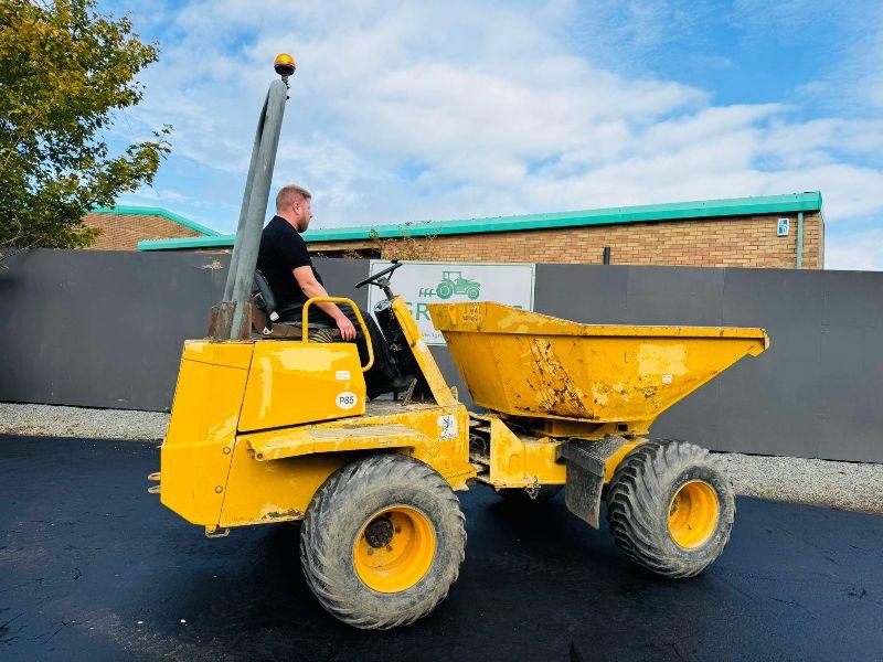 THWAITES 3 TONNE SWIVEL TIP DUMPER*1 OWNER FORM NEW*VIDEO*