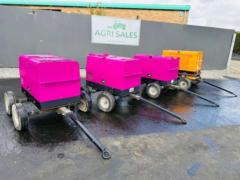 ARC GEN TOWABLE WELDER/GENERATOR*CHOICE OF 4*YEAR 2010*VIDEO*