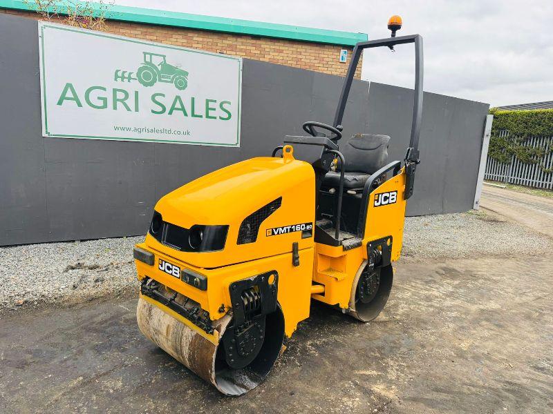 JCB VMT 160-80 DOUBLE DRUM ROLLER*YEAR 2016*VIDEO*