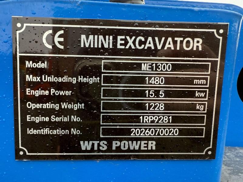 WTS ME1300 SKIDSTEER LOADER*JOYSTICK CONTROLS*YEAR 2026*VIDEO*
