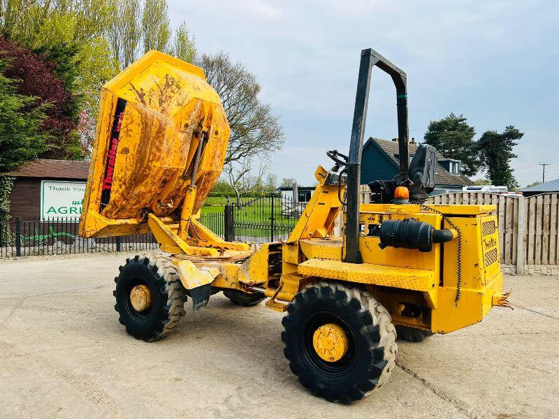 THWAITS ALLDRIVE 4WD SWIVEL TIP DUMPER C/W ROLE BAR *VIDEO*