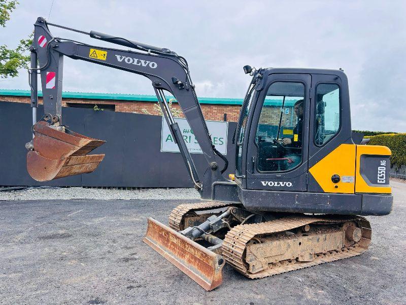 VOLVO EC55DAG RUBBER BLOCK TRACKS EXCAVATOR *YEAR 2020*C/W BUCKET*VIDEO*