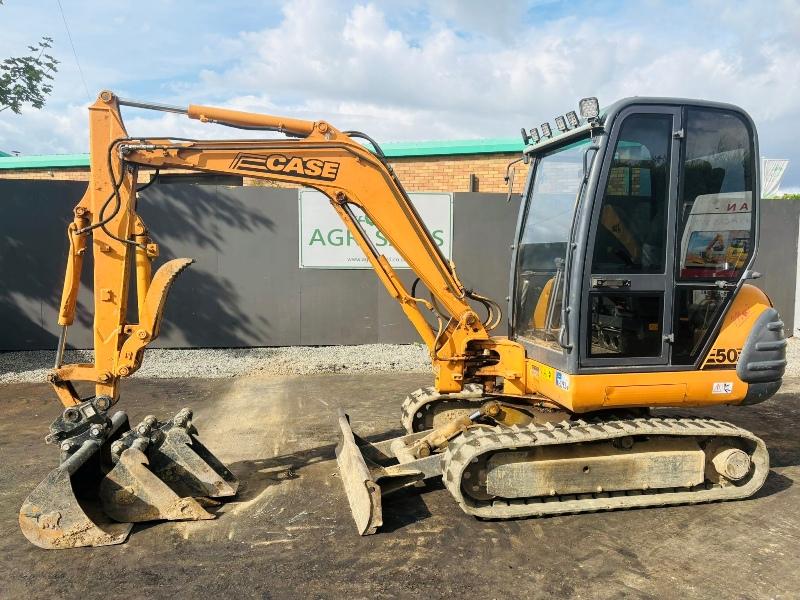 CASE 50 EXCAVATOR*C/W HYDRAULIC THUMB*VIDEO*