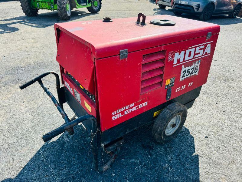 MOSA SUPER SILENT GENERATOR*YEAR 2018*C/W KOHLER ENGINE*VIDEO*