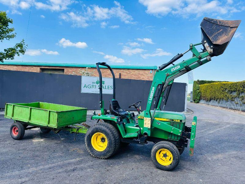 LEWIS 25QH FRONT LOADER TRACTOR*C/W TRAILER AND BUCKET*VIDEO*