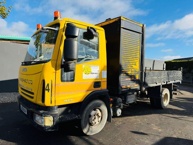 IVECO 75E16 7.5 TONNE TIPPING TRAILER*C/W BEHIND CAB STORAGE*VIDEO*