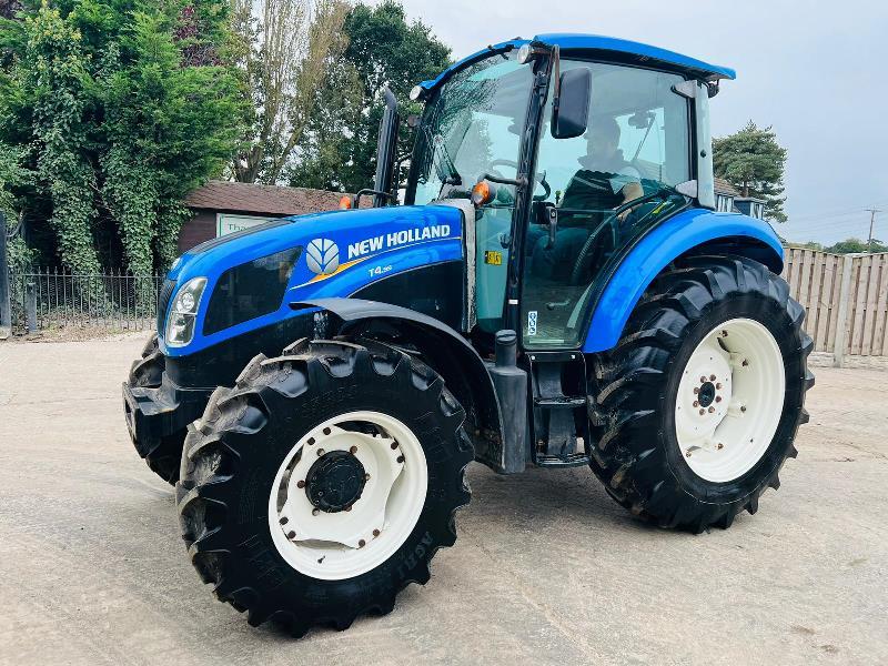 NEW HOLLAND T4-95 4WD TRACTOR *YEAR 2014, 4860 HOURS* C/W BRAND NEW TYRES *VIDEO*