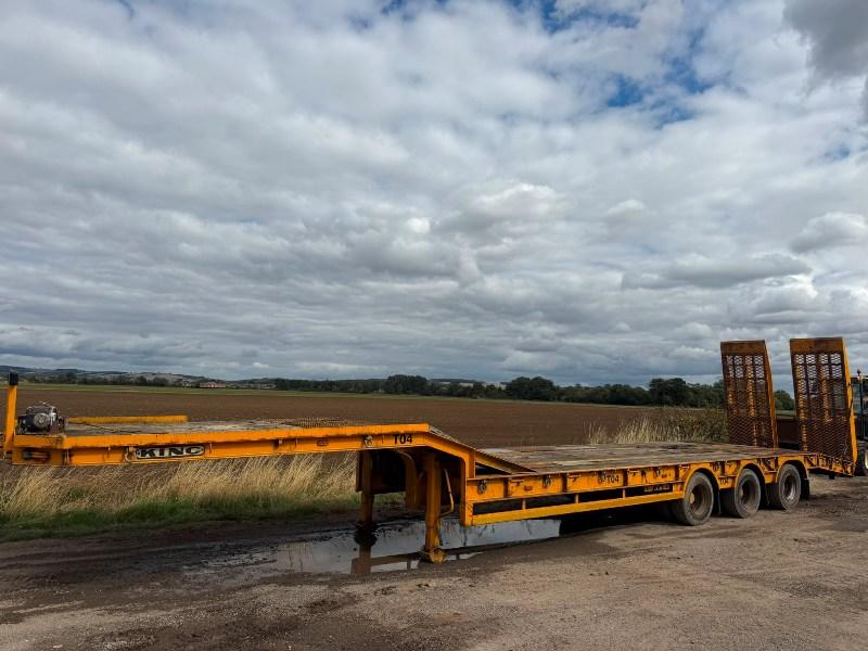 KING LOW LOADER TRAILER*C/W RAMPS & WINCH*VIDEO*
